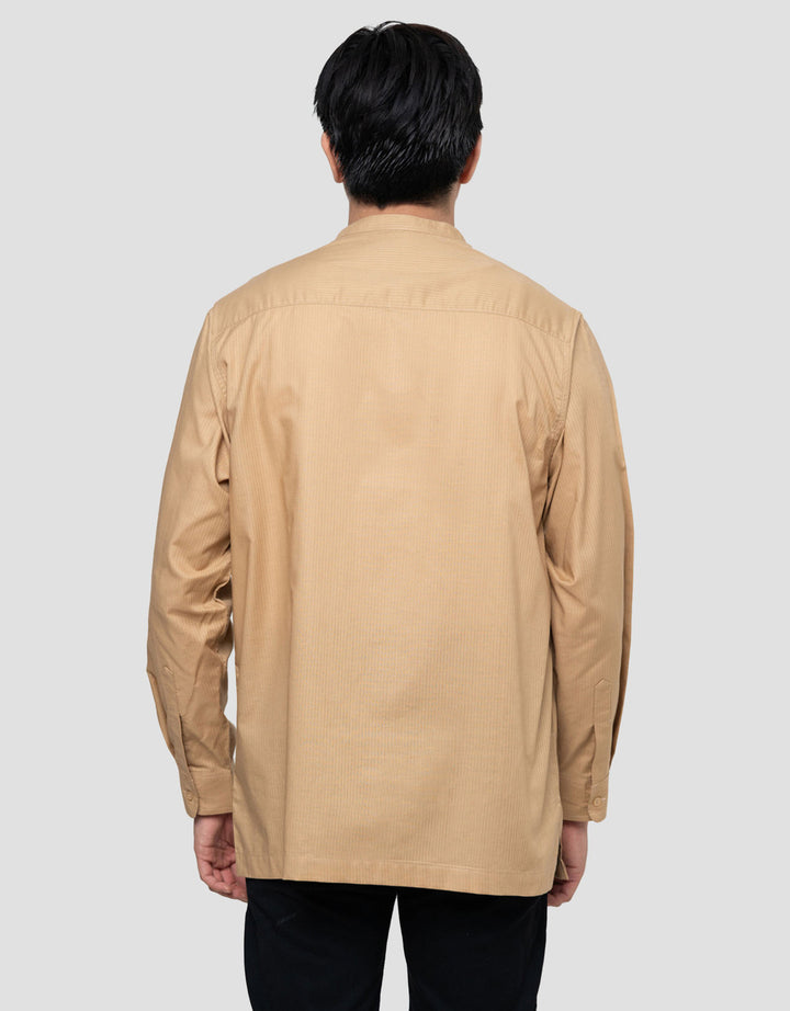 Cole Stripes Cut & Sewn Kemeja Koko Pria