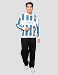 Nevada Cut & Sewn Stripe Print With Embro Sweater Pria