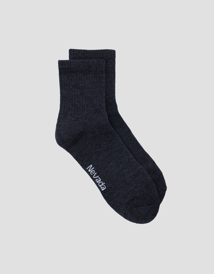 Nevada Mid Cuf Solid Kaus Kaki Pria