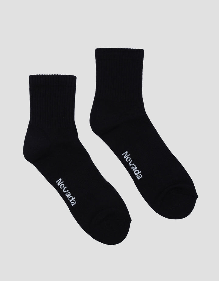 Nevada Mid Cuf Solid Kaus Kaki Pria