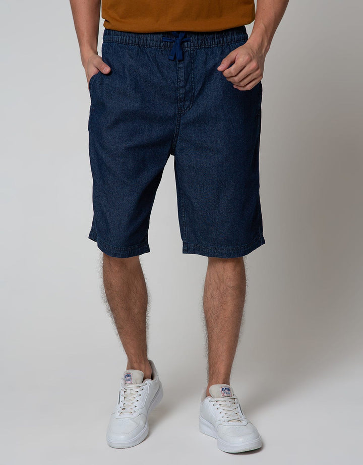 Cole Denim Short Pants Pull On With Insert Pocket