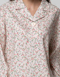 Details Long Sleeve Blouse Print Flower