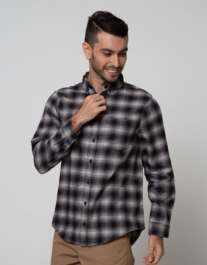 Details Long Sleeve Shirt Check Yarn Dye