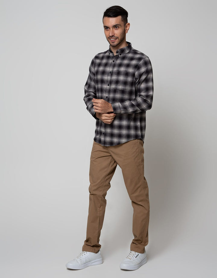 Details Long Sleeve Shirt Check Yarn Dye