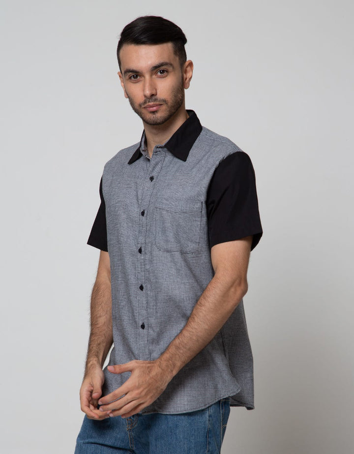 Details Short Sleeve Shirt Check Yarn Dye
