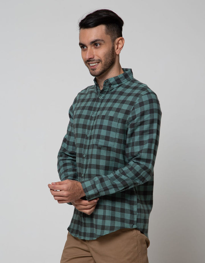 Details Long Sleeve Shirt Check Yarn Dye