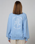 Details Sweatshirt With Small Embro At Front Big Embro At Back