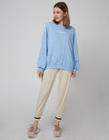 Details Sweatshirt With Small Embro At Front Big Embro At Back