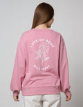 Details Sweatshirt With Small Embro At Front Big Embro At Back