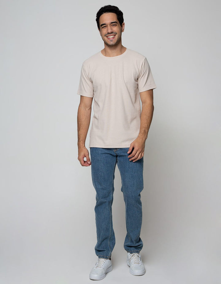 Details Long Sleeve T-Shirt Solid Texture Cotton