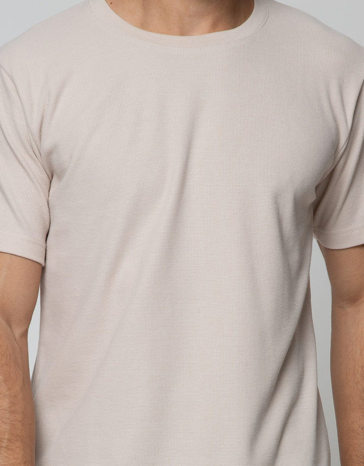Details Long Sleeve T-Shirt Solid Texture Cotton