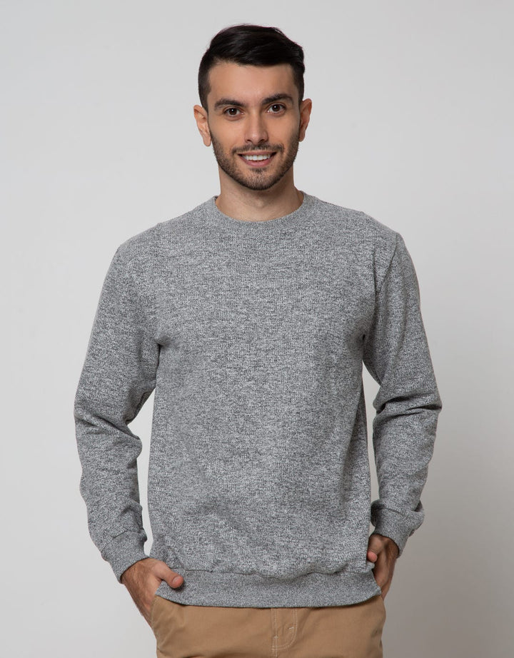 Details Sweatshirt Jumper Round Neck Texture