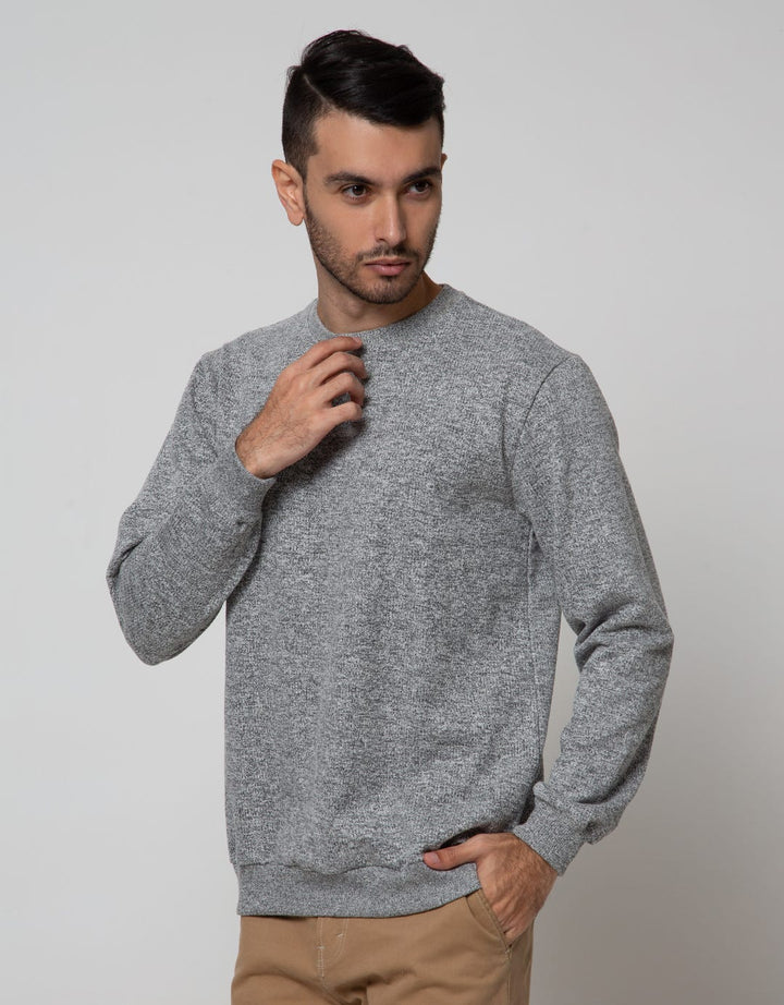 Details Sweatshirt Jumper Round Neck Texture