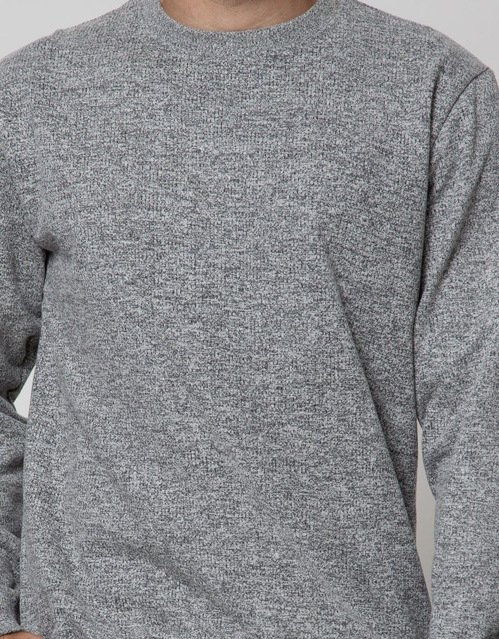 Details Sweatshirt Jumper Round Neck Texture