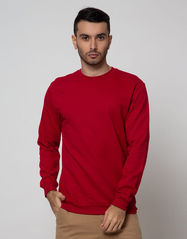 Details Sweatshirt Jumper R Neck Combi Color One Hand