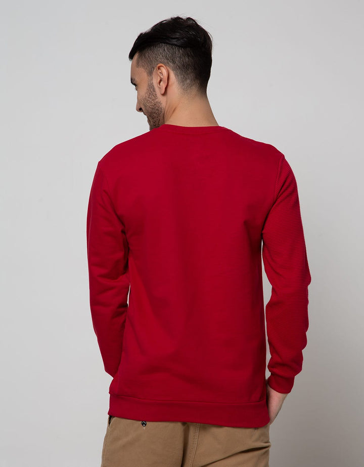 Details Sweatshirt Jumper R Neck Combi Color One Hand