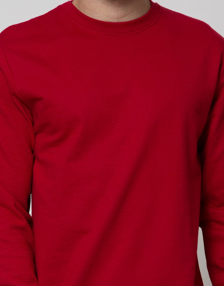 Details Sweatshirt Jumper R Neck Combi Color One Hand