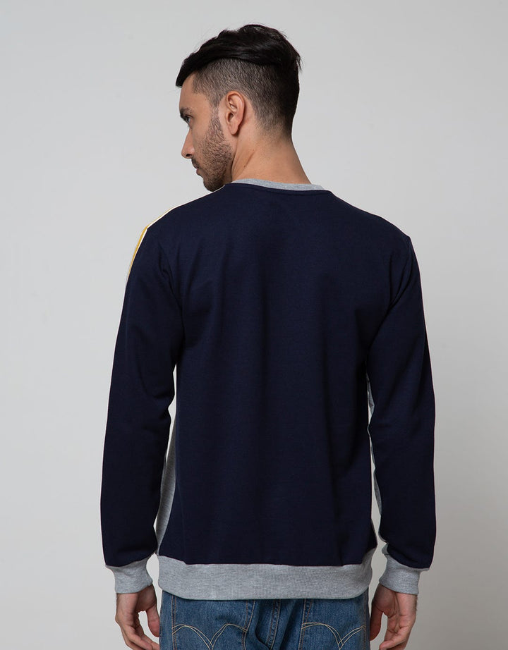 Details Sweatshirt Jumper R Neck Combi With Bubbling Tex On