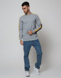 Details Sweatshirt Jumper R Neck Combi With Bubbling Tex On