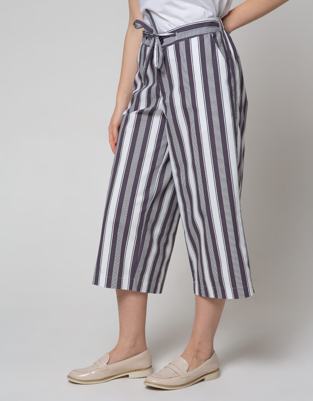 Nevada Long Pants Stripe Culottes