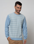 Details Sweatshirt Jumper R Neck Combine With Texture