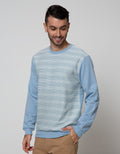 Details Sweatshirt Jumper R Neck Combine With Texture