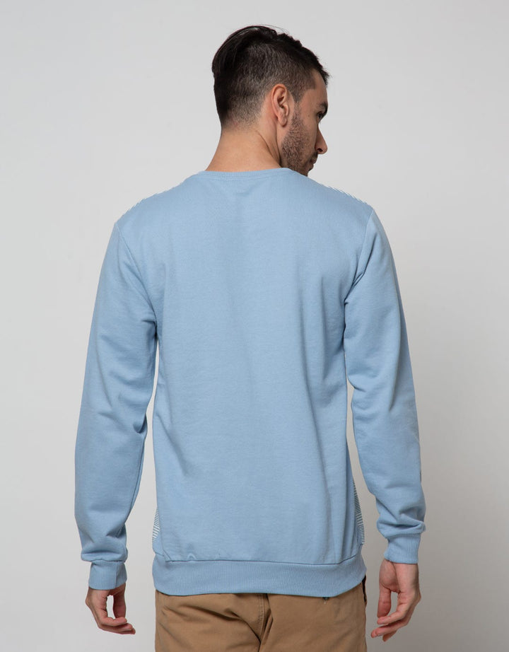 Details Sweatshirt Jumper R Neck Combine With Texture