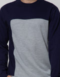 Details of Round Neck Jumper Sweatshirt With Big Block