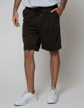 Details Short Pants Knit Drawstring Inside (Tuck In)