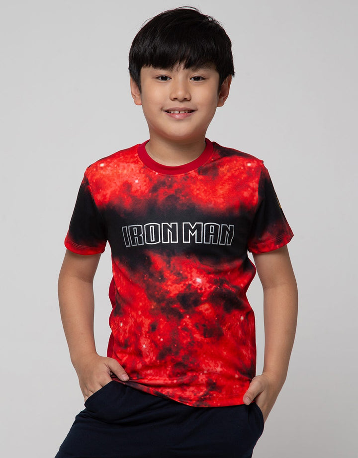 Marvel T-Shirt Ironman Print Tulisan