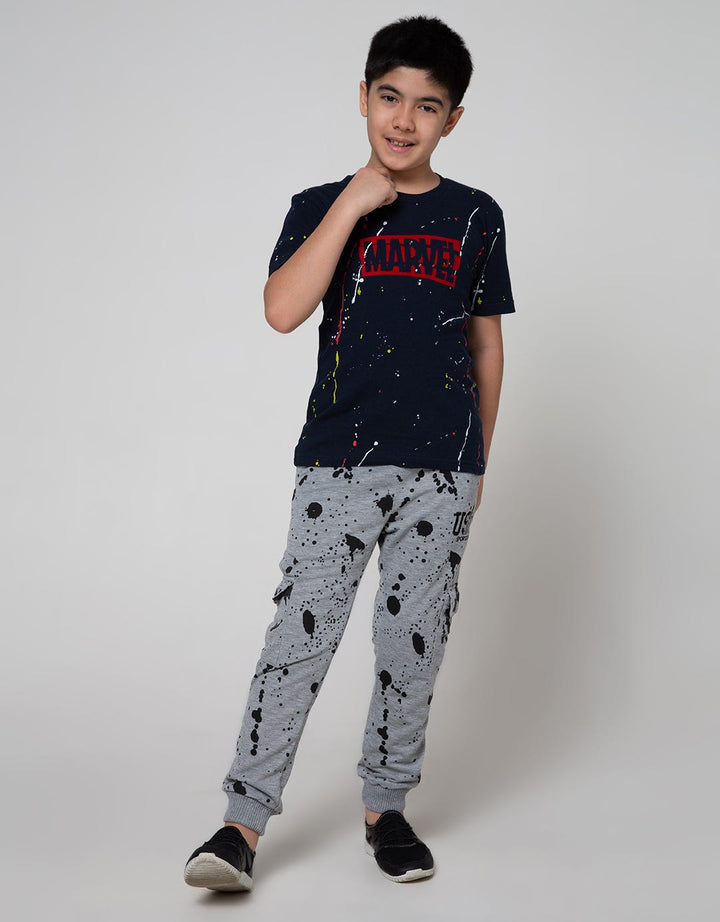 Marvel Avenger Print Splash Short Sleeve T-Shirt