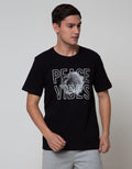 T Zone Short Sleeve T-Shirt Print Romance Flower Peace Vibes