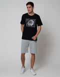 T Zone Short Sleeve T-Shirt Print Romance Flower Peace Vibes