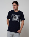 T Zone Short Sleeve T-Shirt Print Romance Flower Peace Vibes