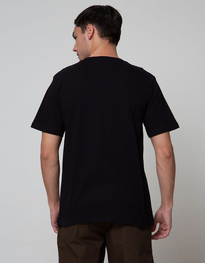 T Zone Short Sleeve T-Shirt Print Captivating Nature Theme - Chill Vi:Black:S:Graphic:Ss T-Shirt