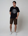 T Zone Short Sleeve T-Shirt Print Captivating Nature Theme - Chill Vi:Black:S:Graphic:Ss T-Shirt