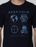T Zone Short Sleeve T-Shirt Print Theme Pandemic Appeal Keep Calm