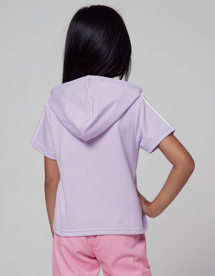Little M Unicorn Stripe Hoodie