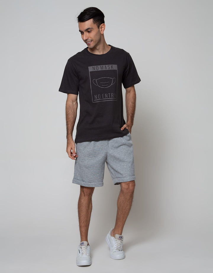 T Zone Short Sleeve T-Shirt Print Theme Pandemic Appeal No Mask
