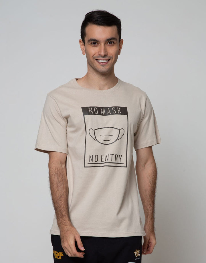 T Zone Short Sleeve T-Shirt Print Theme Pandemic Appeal No Mask