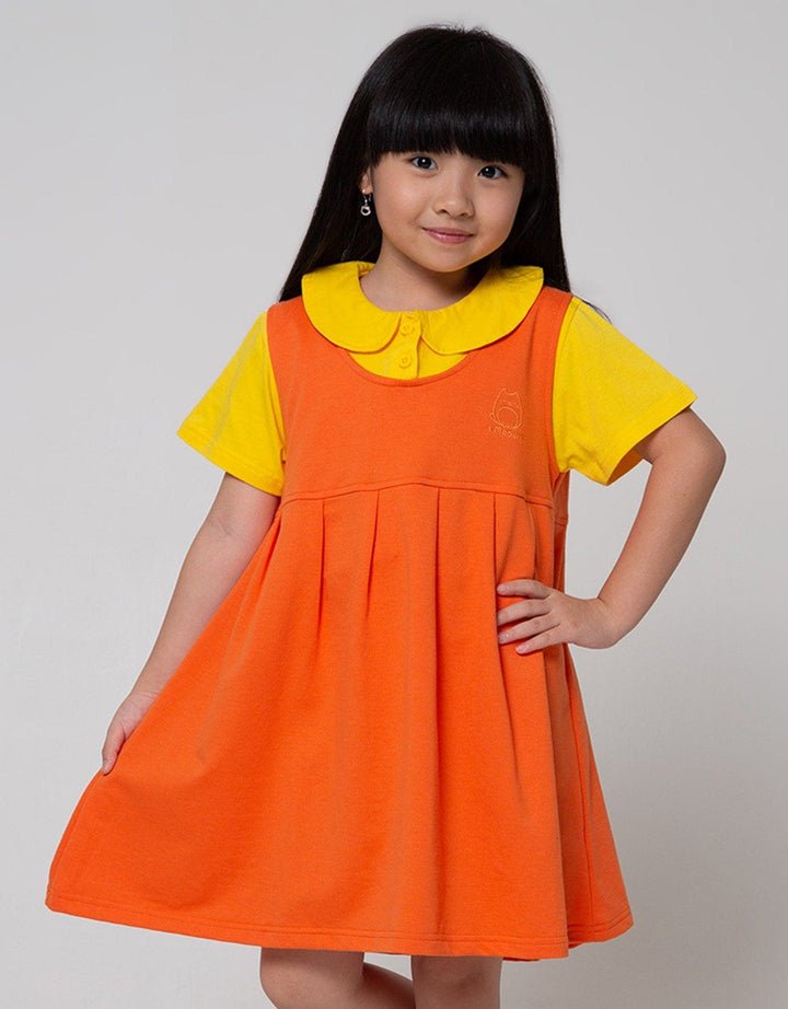 Little M Short Sleeve Dress Overall Squid Movie