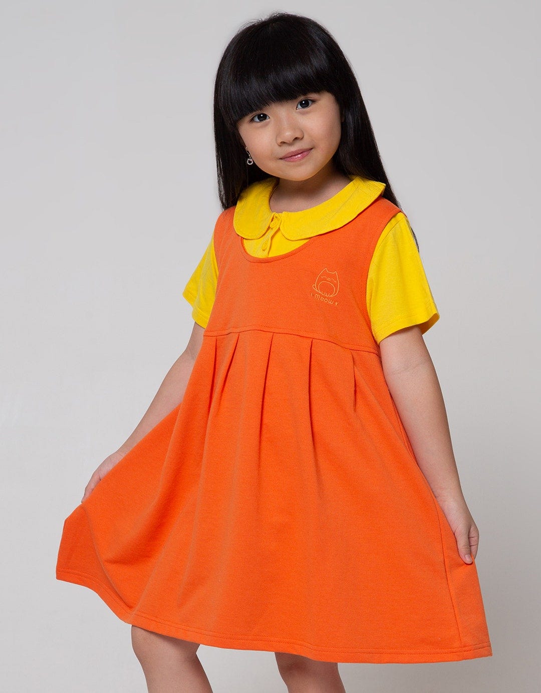 Little M Short Sleeve Dress Overall Squid Movie