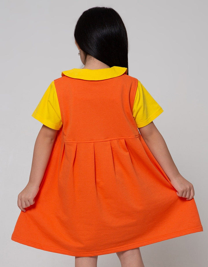 Little M Short Sleeve Dress Overall Squid Movie
