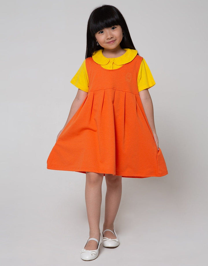 Little M Short Sleeve Dress Overall Squid Movie