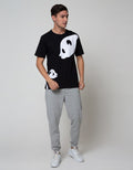 T Zone Short Sleeve T-Shirt Print Animal Panda Theme