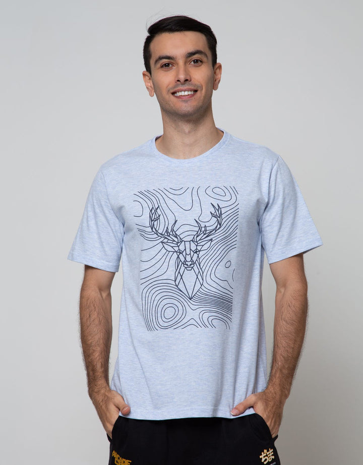 T Zone Short Sleeve T-Shirt Print Theme Geometric 2 Bull1