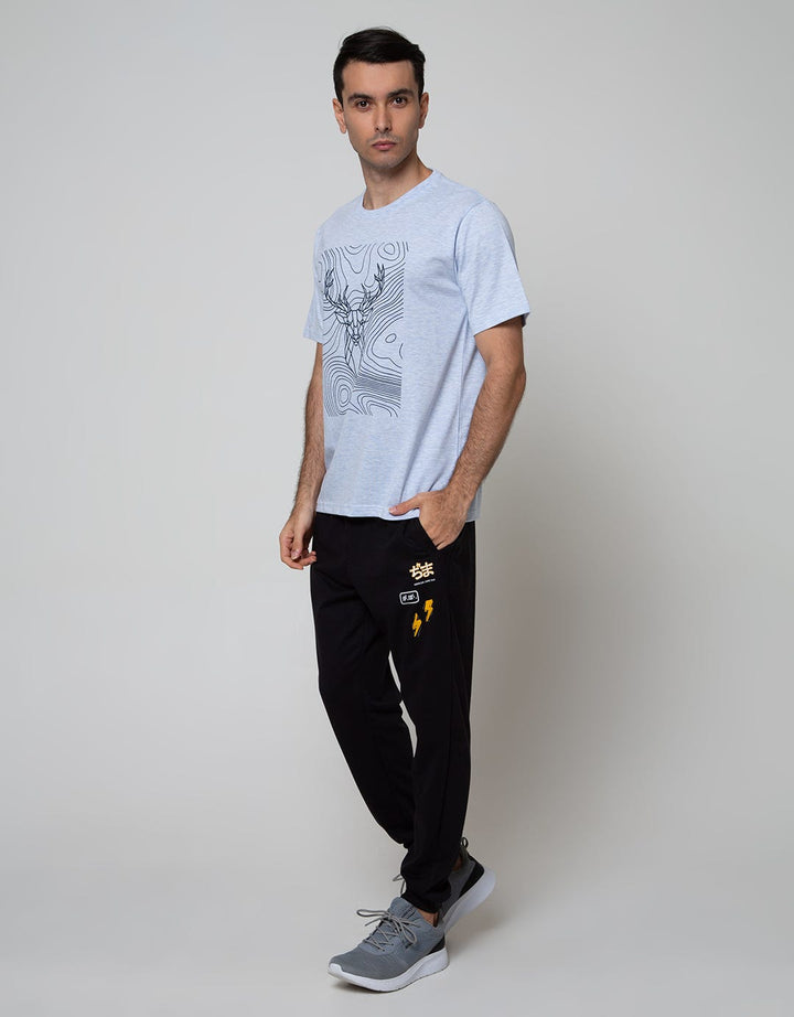 T Zone Short Sleeve T-Shirt Print Theme Geometric 2 Bull1