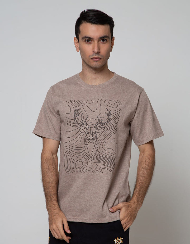 T Zone Short Sleeve T-Shirt Print Theme Geometric 2 Bull1
