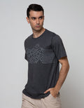 T Zone Short Sleeve T-Shirt Print Theme Geometric 2 Mountain