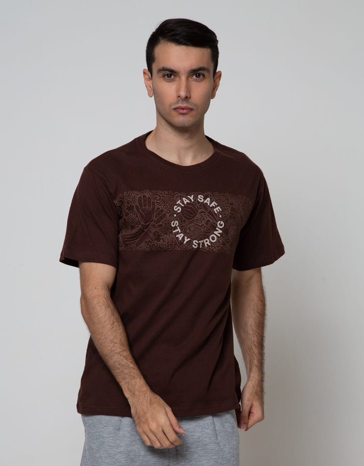 T Zone Short Sleeve T-Shirt Print Theme Pandemic Appeal Stay Home